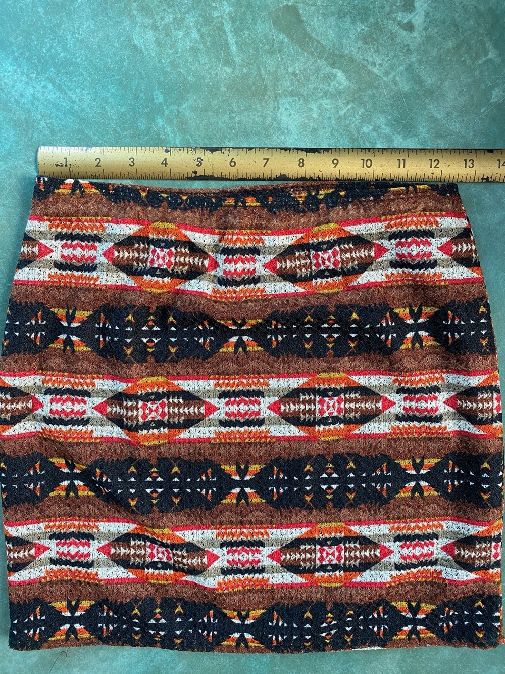 Festival Aztec Mini Skirt - Multicolor - Picture 3 of 8